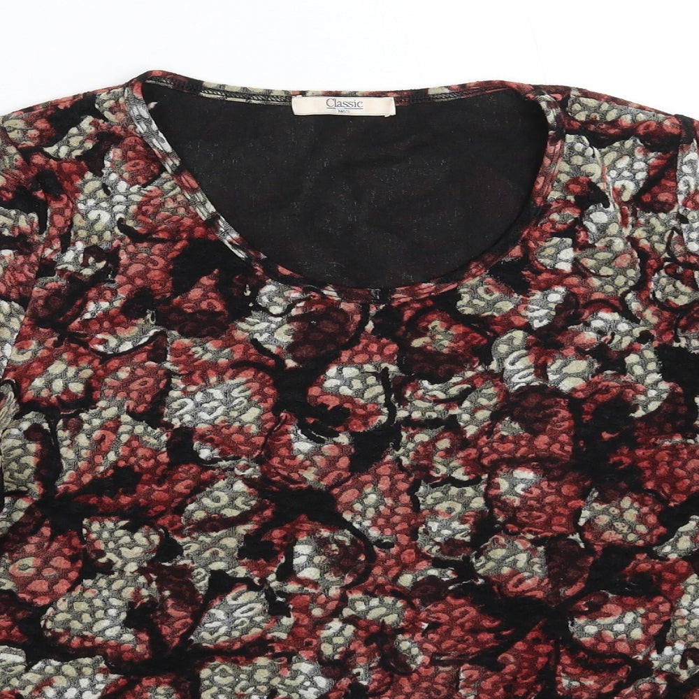 Marks and Spencer Womens Multicoloured Floral  Pullover Jumper Size 16