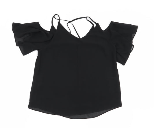 New Look Womens Black   Basic Blouse Size 8