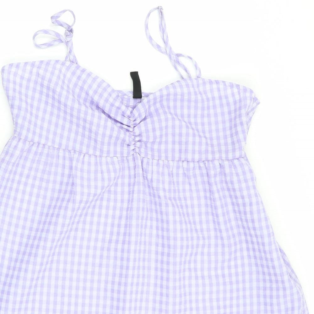 Divided by H&M Womens Multicoloured Check  Basic Blouse Size 10