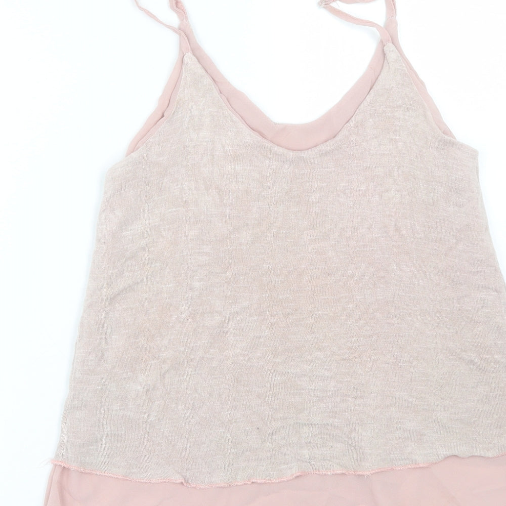 Preworn Womens Pink   Basic Tank Size M