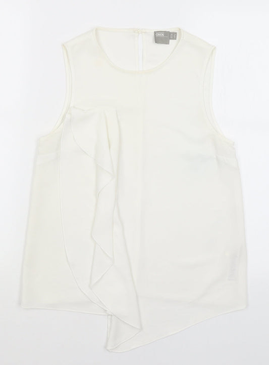 ASOS Womens White   Basic Tank Size 8