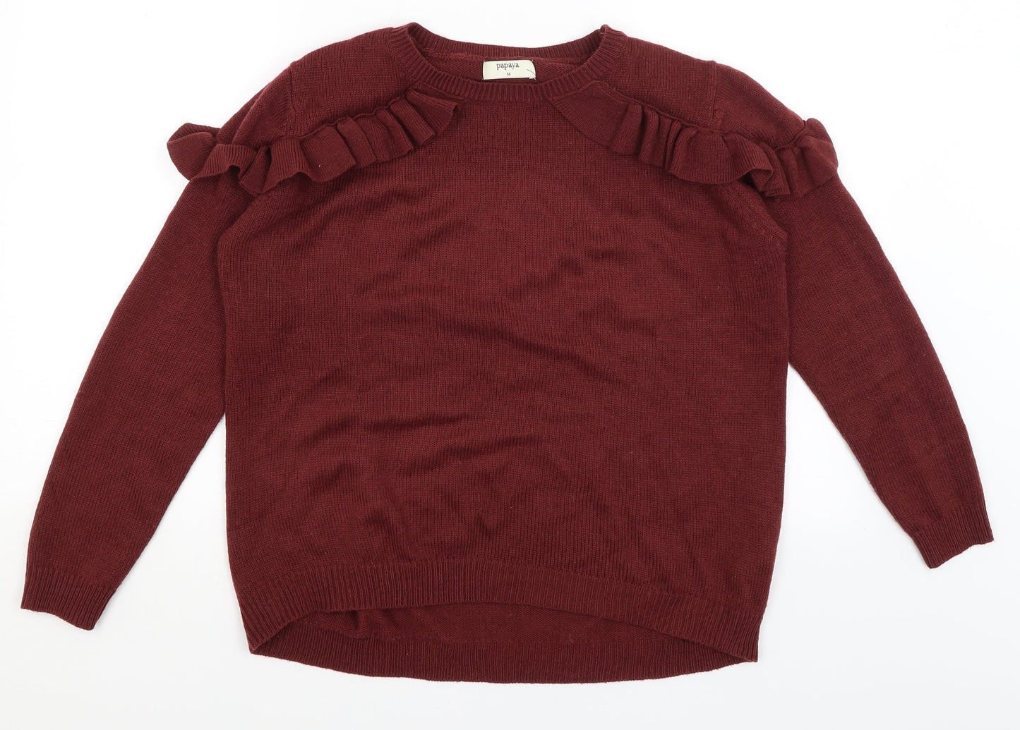 Papaya Womens Red   Pullover Jumper Size M