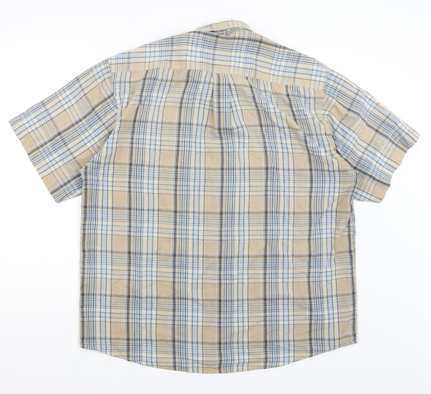EWM Mens Brown Plaid   Button-Up Size L