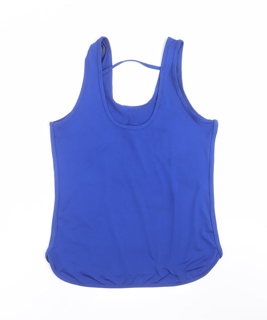 Race at Your Pace Womens Blue   Basic Tank Size L