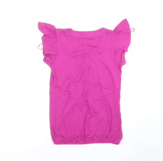 Papaya Womens Purple   Basic T-Shirt Size 8