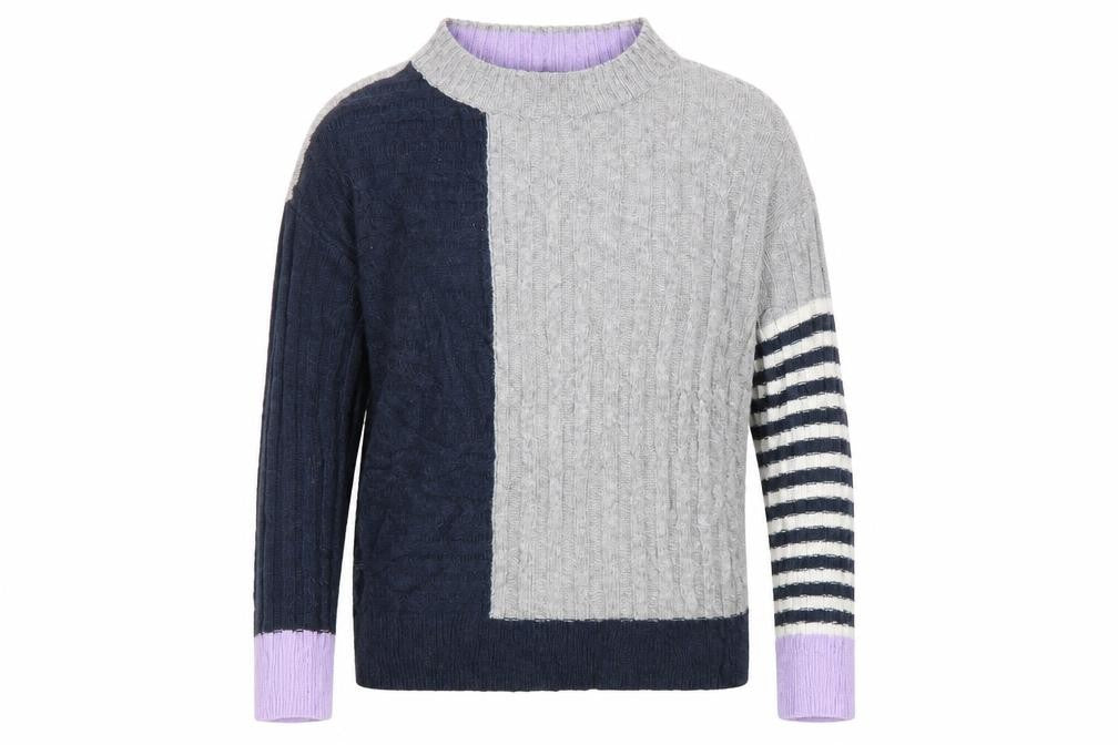 M&S Womens Multicoloured Geometric  Pullover Jumper Size S