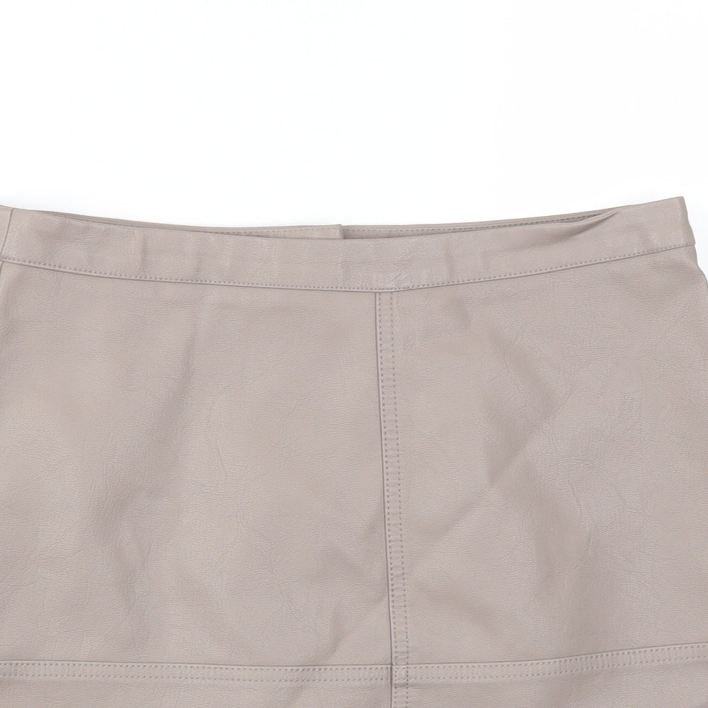 New Look Womens Brown   A-Line Skirt Size 10