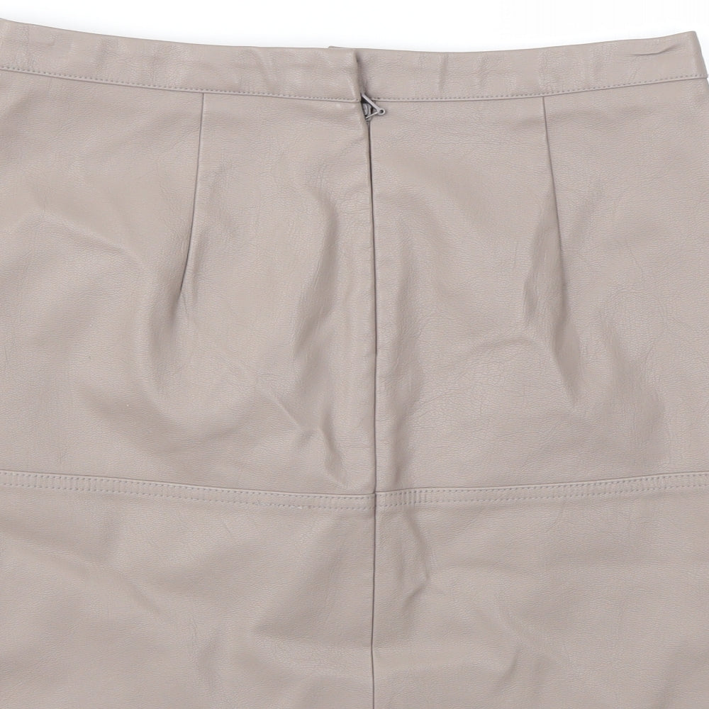 New Look Womens Brown   A-Line Skirt Size 10