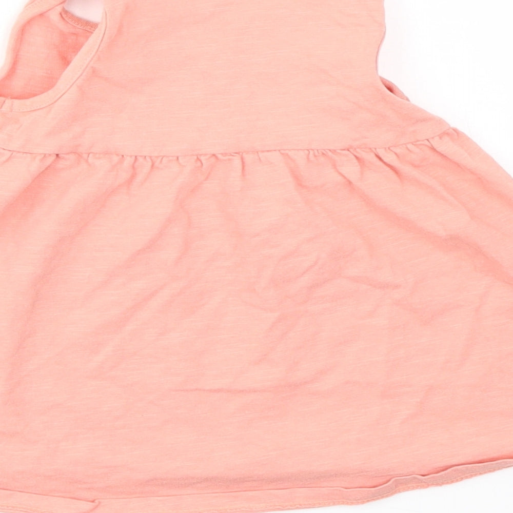 Nutmeg Girls Pink   Basic T-Shirt Size 3-6 Months