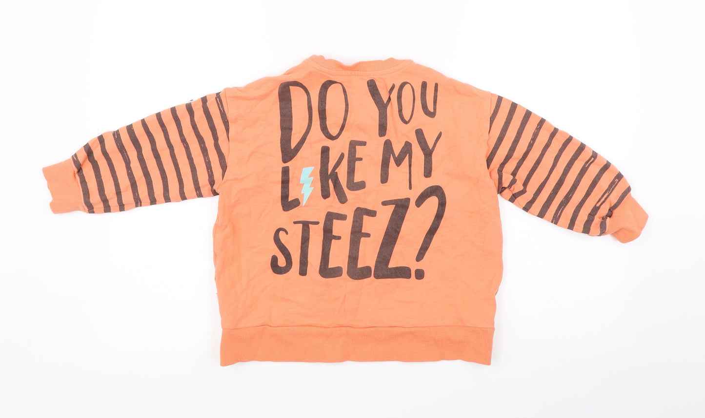 George Boys Orange   Pullover Sweatshirt Size 5-6 Years