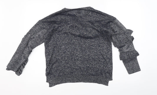 River Island Womens Grey   Henley Jumper Size 6