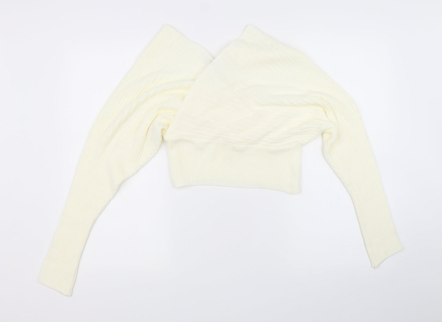 PRETTYLITTLETHING Womens White   Pullover Jumper Size S