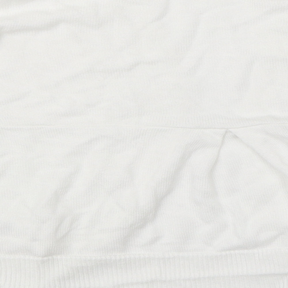 Wallis Womens White   Pullover Jumper Size M