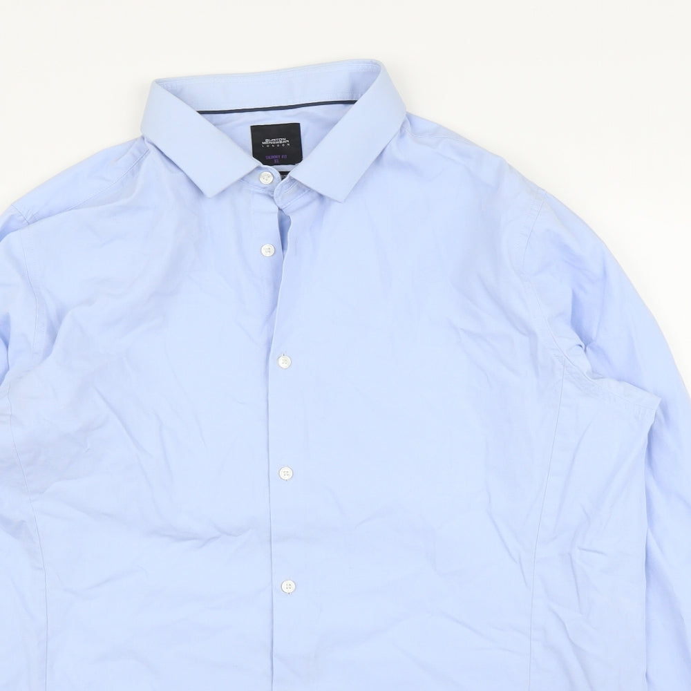 Burton Mens Blue    Button-Up Size XL