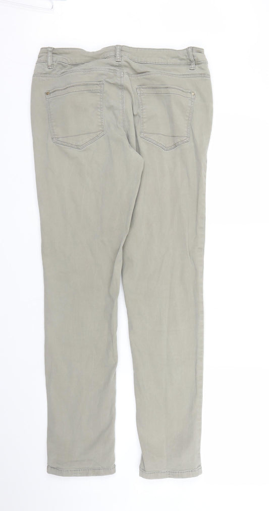 Yessica Womens Green  Denim Skinny Jeans Size 10 L29 in