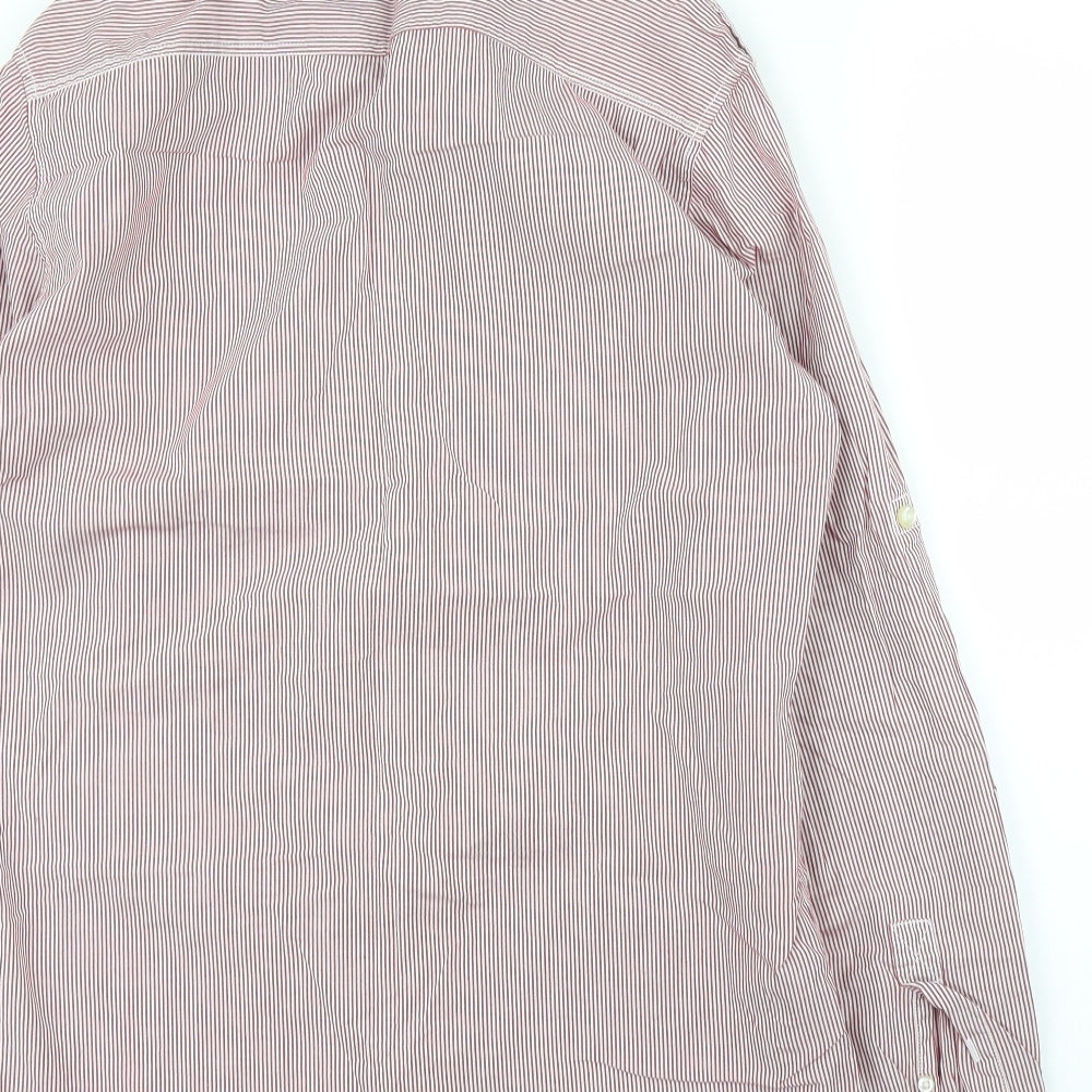NEXT Mens Purple Striped   Button-Up Size M