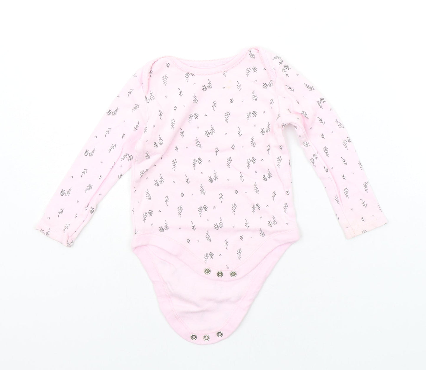 F&F Baby Pink Geometric  Babygrow One-Piece Size 12-18 Months