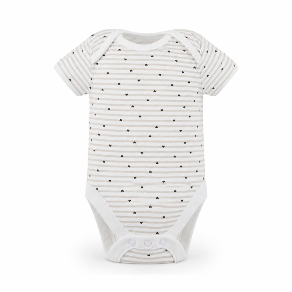 George Baby Grey Striped  Babygrow One-Piece Size 3-6 Months
