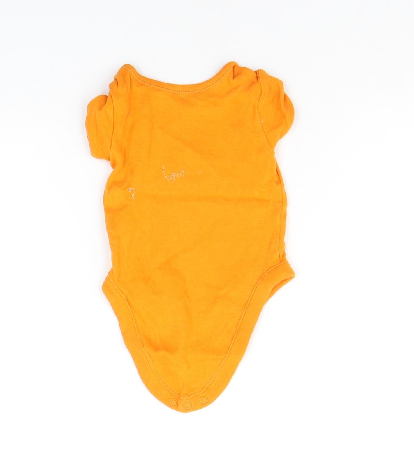 George Baby Orange   Babygrow One-Piece Size 3-6 Months