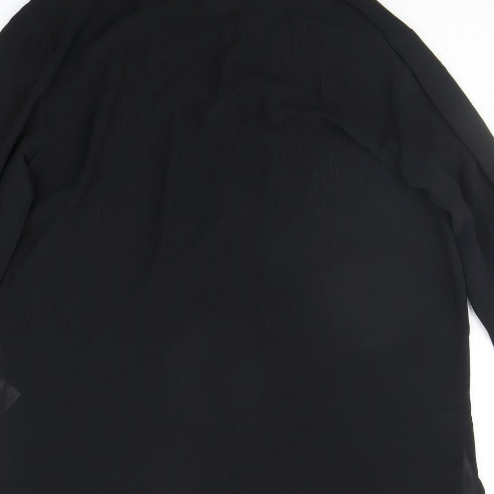 NEXT Womens Black   Basic Button-Up Size 8