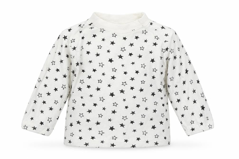 George Baby White Geometric  Basic T-Shirt Size 3-6 Months  - Stars