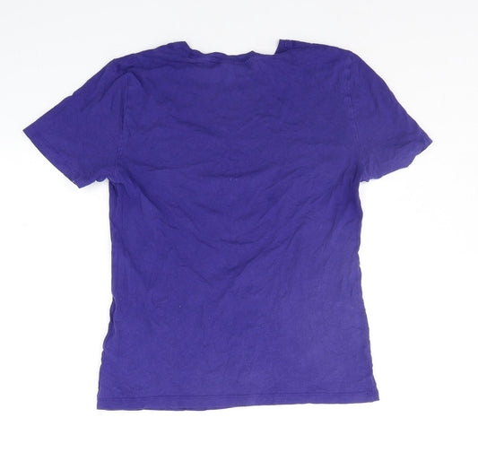 Marks and Spencer Womens Purple   Basic T-Shirt Size 8