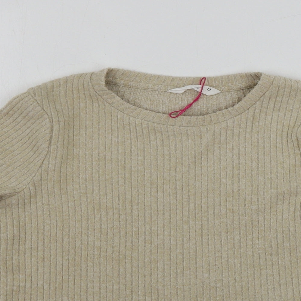 Matalan  Girls Beige   Pullover Jumper Size 12 Years