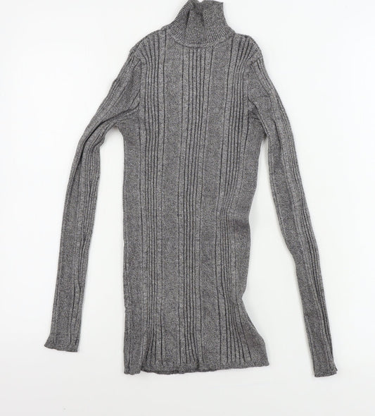 Marks and Spencer  Womens Grey   Henley Jumper Size 8