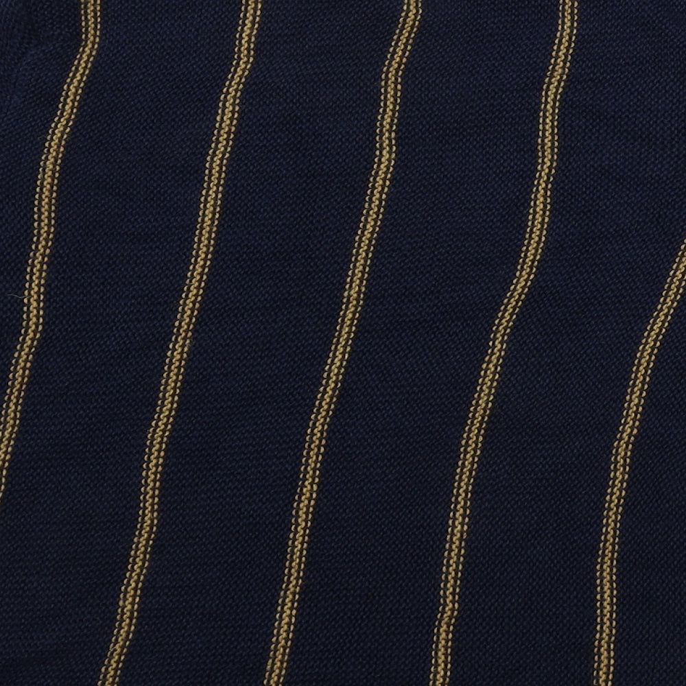 Marks and Spencer  Womens Blue Striped  Pullover Jumper Size 16