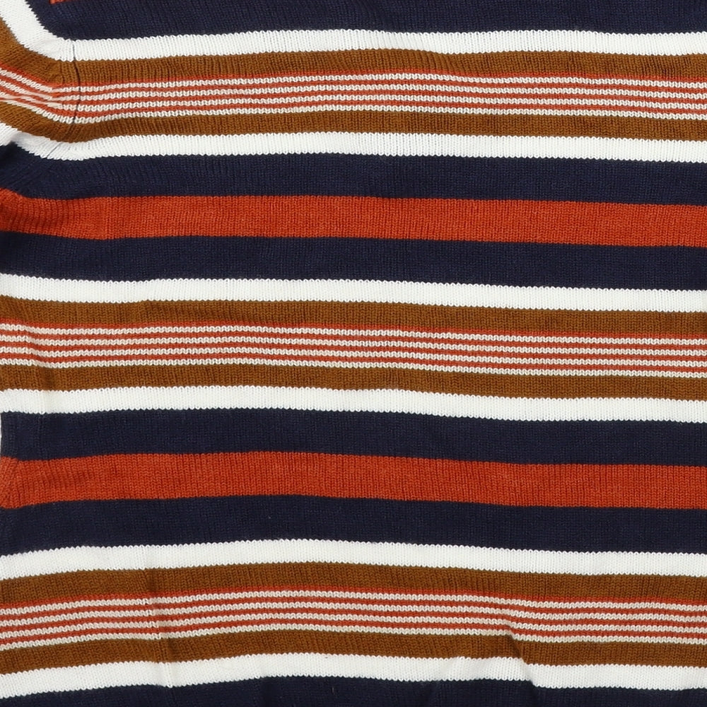 ISLE     Womens Brown Striped  Pullover Jumper Size S