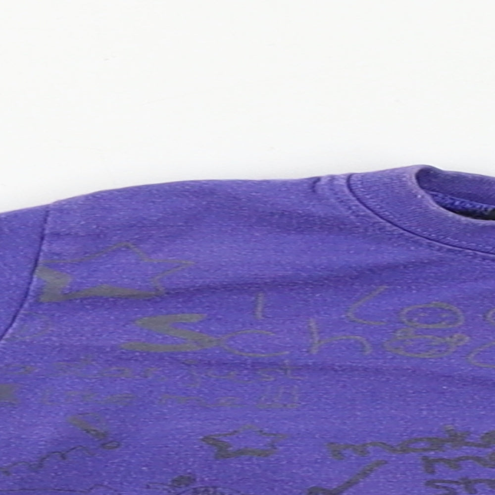 Boy Star Boys Purple   Basic T-Shirt Size 12 Months