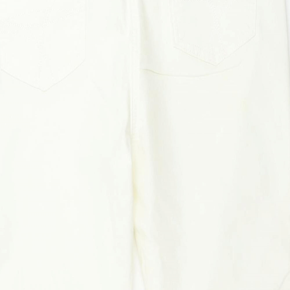 M&Co Womens Ivory   Trousers  Size 12 L20 in