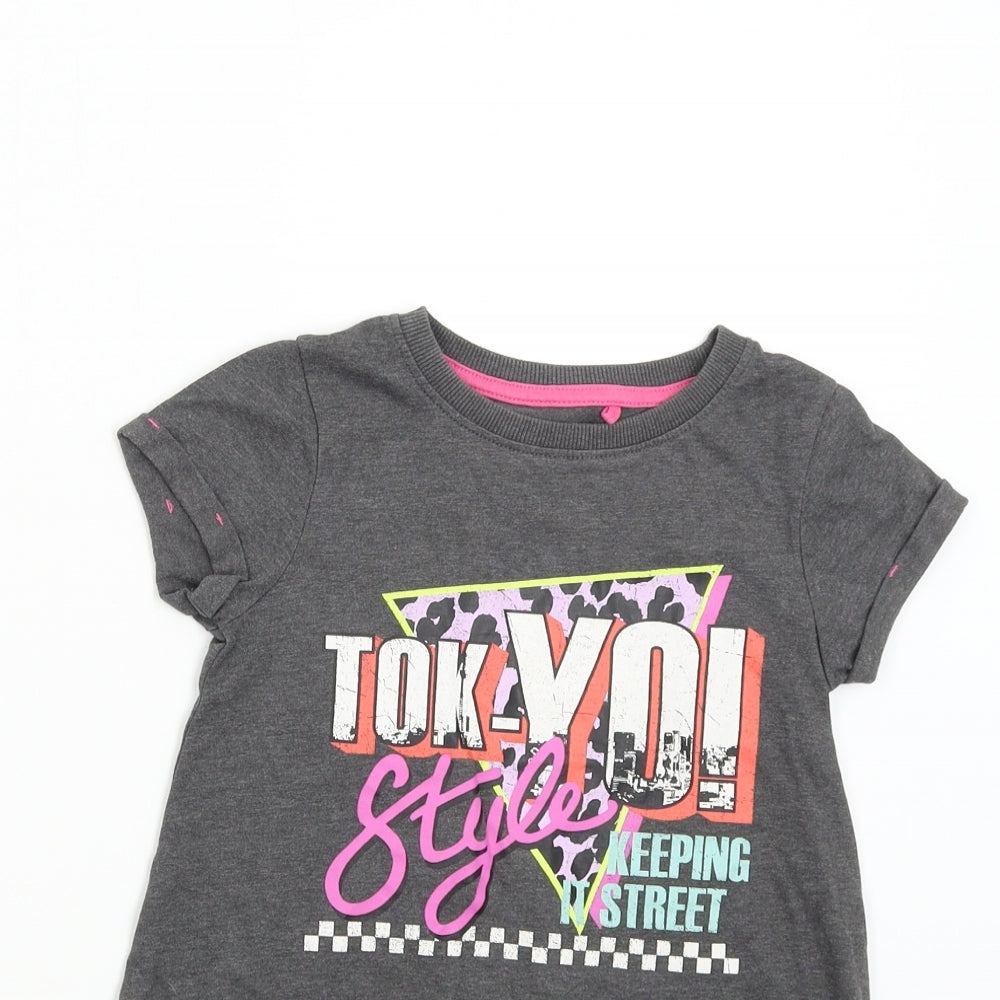 NEXT Boys Grey   Basic T-Shirt Size 5 Years  - Tokyo