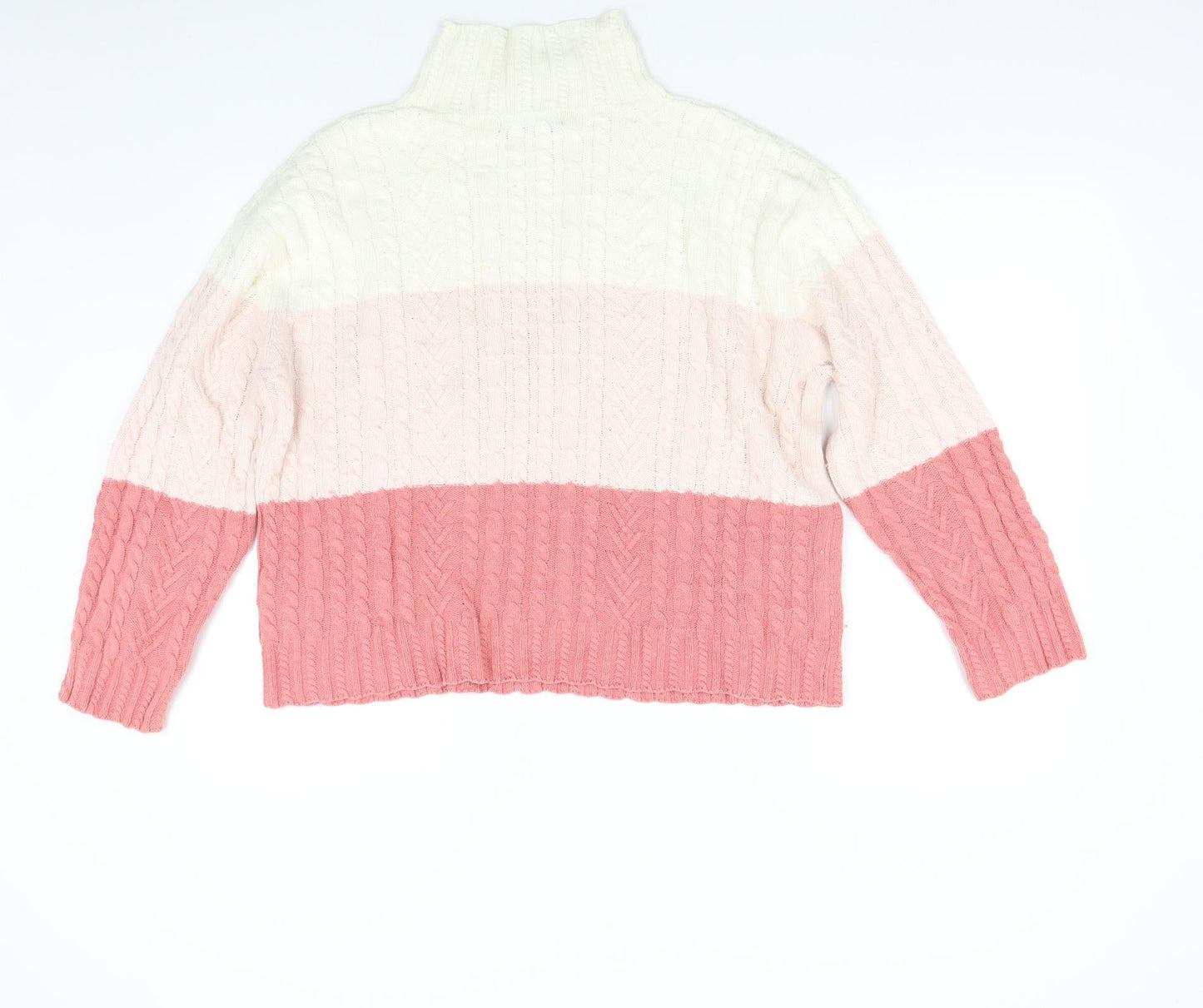 M&S Womens Multicoloured  Knit Pullover Jumper Size M