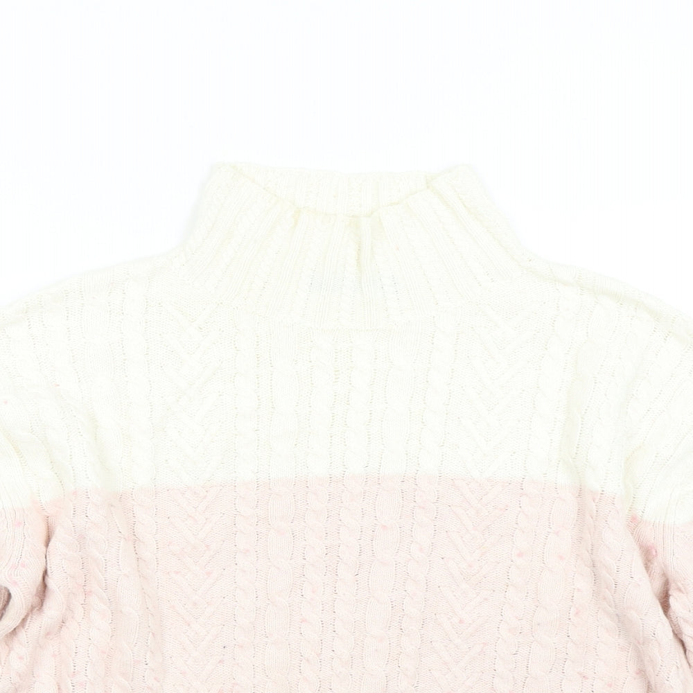 M&S Womens Multicoloured  Knit Pullover Jumper Size M