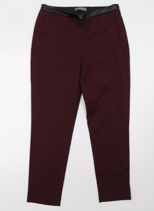 Oasis Womens Red   Trousers  Size 10 L28 in