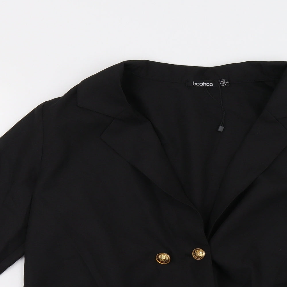 Boohoo Womens Black   Jacket  Size 8