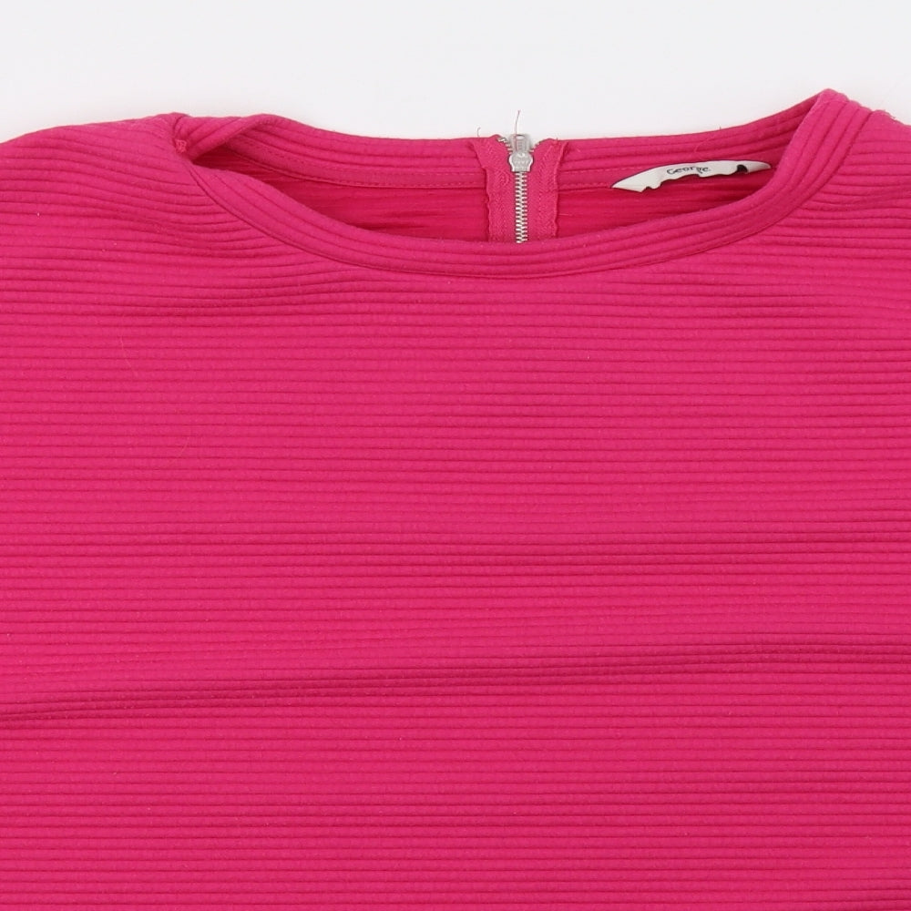 George Womens Pink   Pullover Sweatshirt Size 16