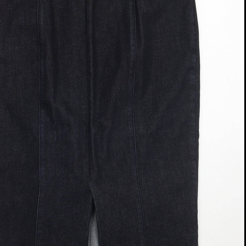 Marks and Spencer Womens Blue   Straight & Pencil Skirt Size 12