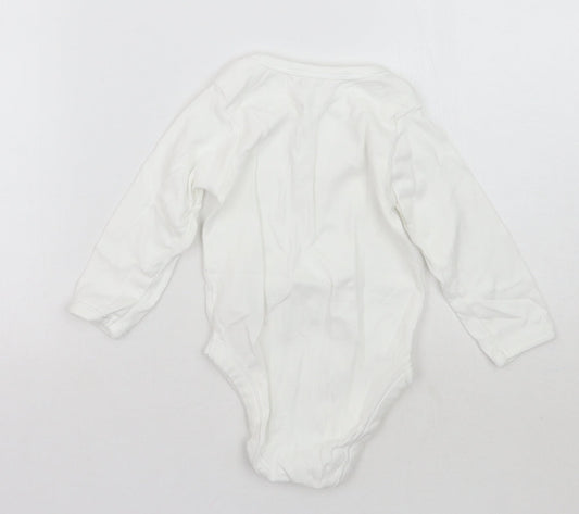 Mothercare Girls White   Babygrow One-Piece Size 18-24 Months