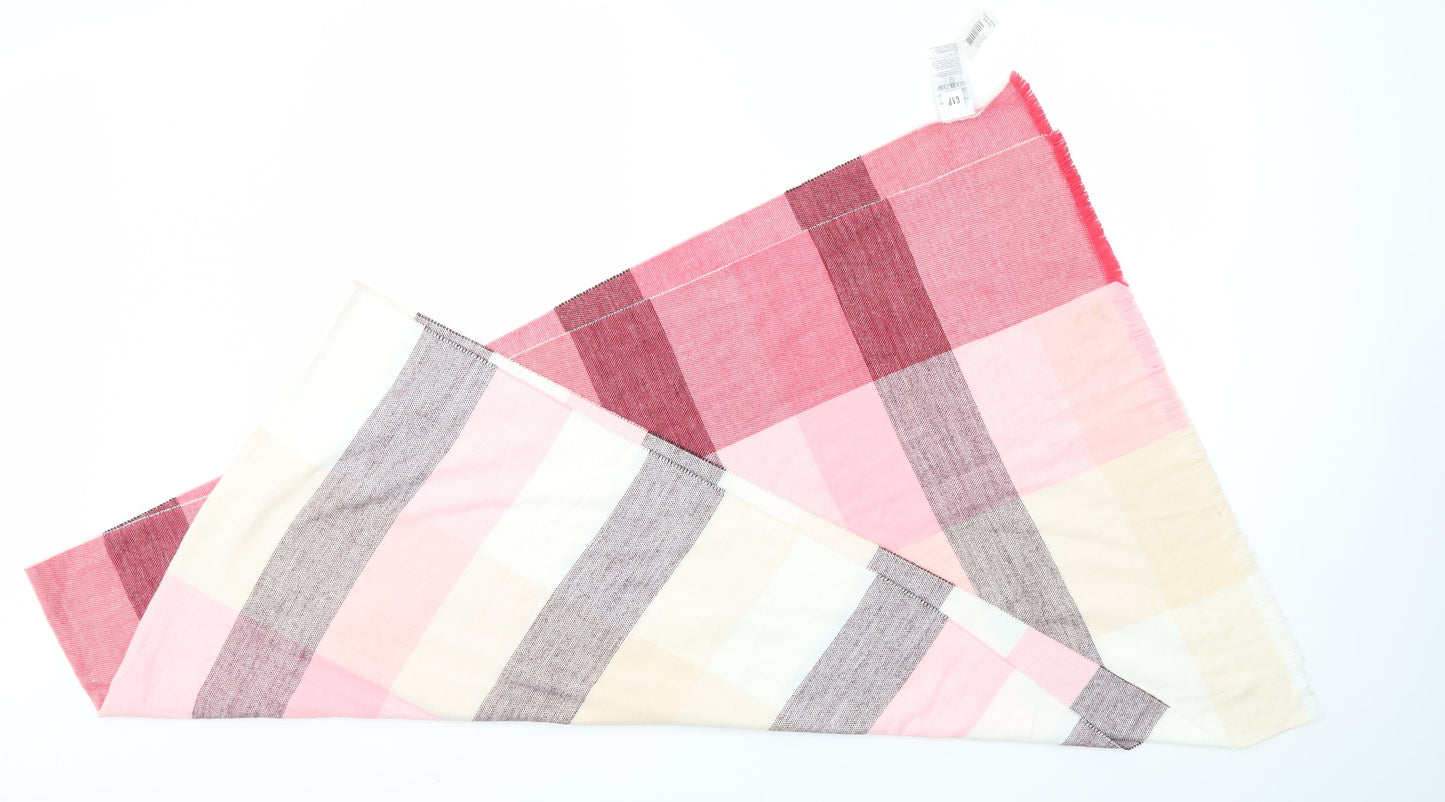 Gap Unisex Pink Check   Scarf