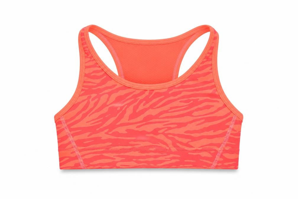 H&M Girls Orange Animal Print  Cropped T-Shirt Size 10-11 Years