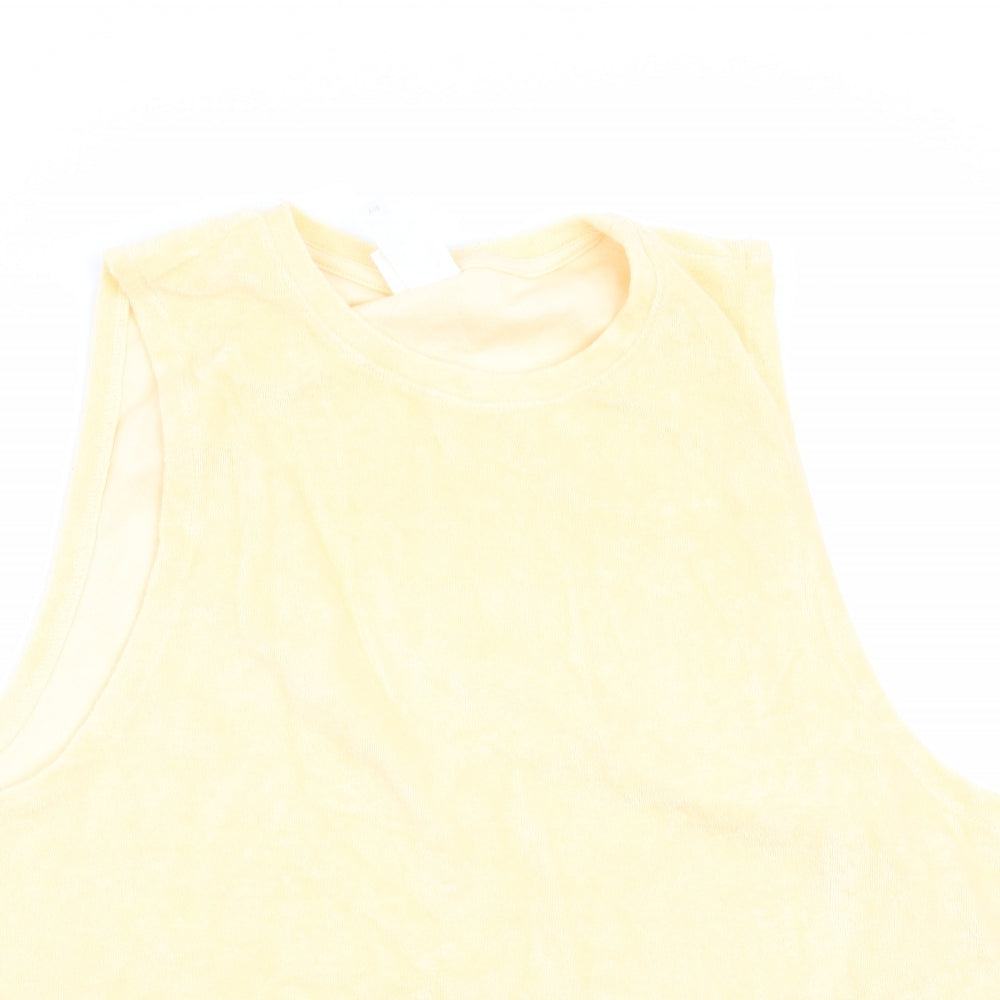 H&M Womens Yellow    Pyjama Top Size 10