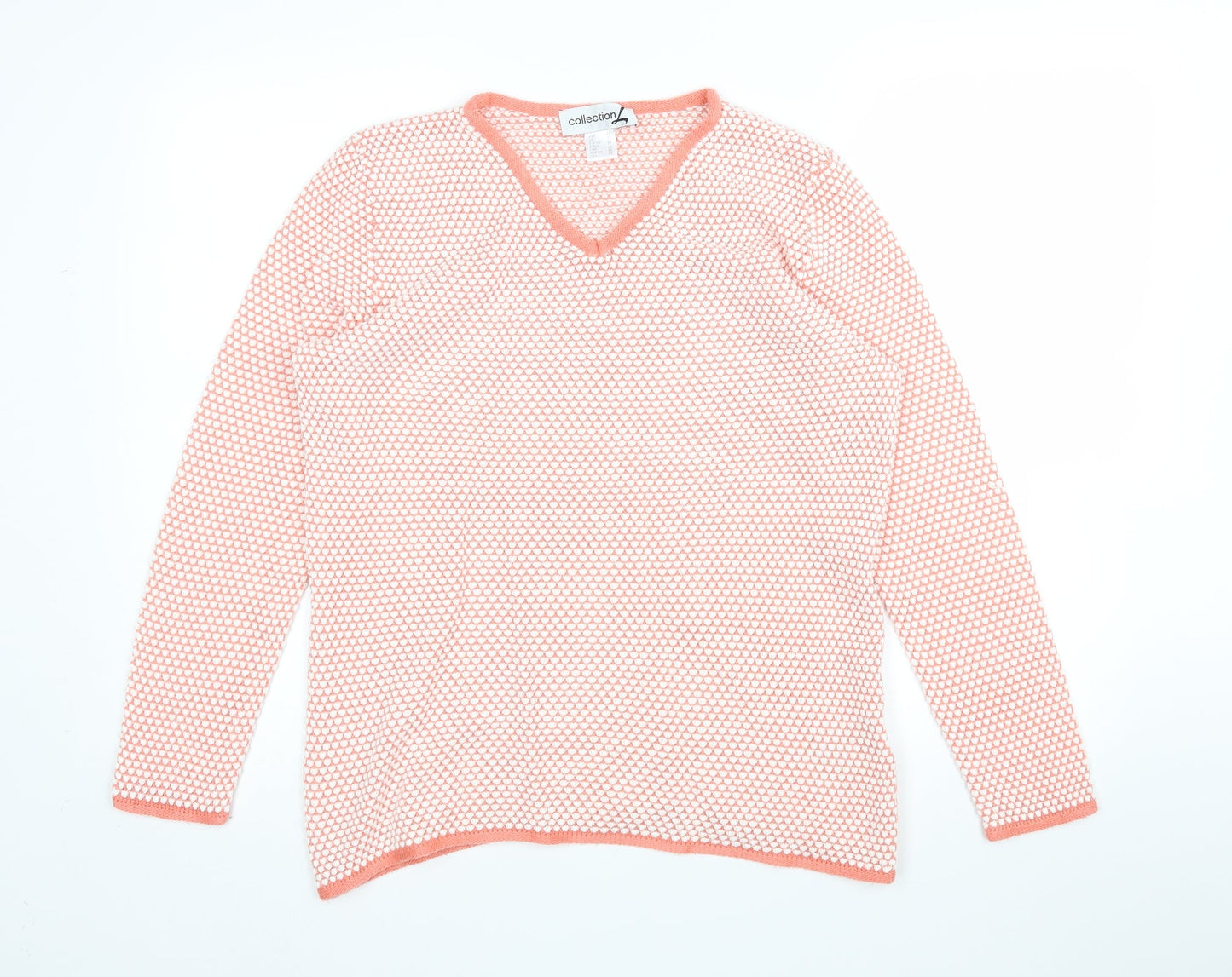Collection L Womens Multicoloured Polka Dot  Pullover Jumper Size 16