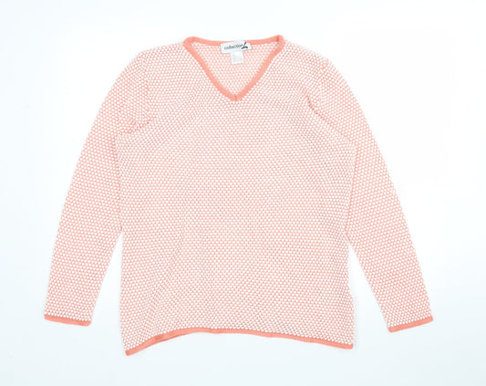 Collection L Womens Multicoloured Polka Dot  Pullover Jumper Size 16
