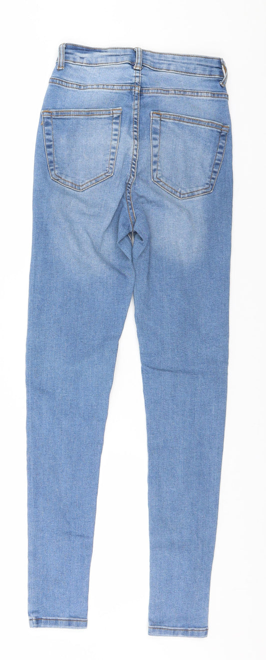Denim & Co. Womens Blue   Skinny Jeans Size 6 L28 in