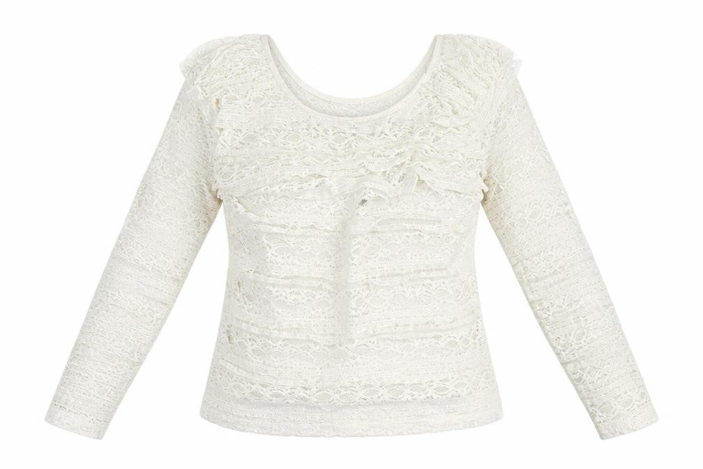Divided Womens White   Basic Blouse Size M