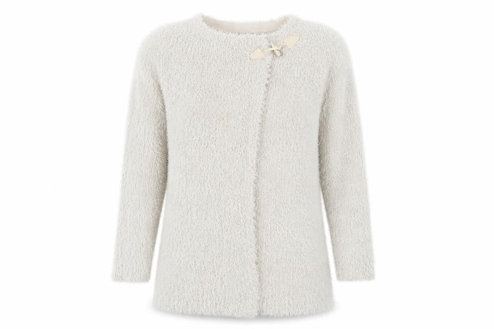 viz a viz Womens Beige   Cardigan Jumper Size 8