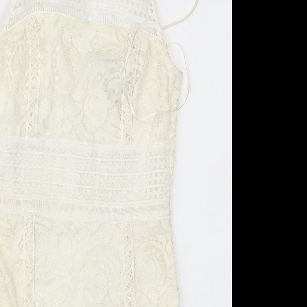 Topshop Womens Ivory   Pencil Dress  Size 6