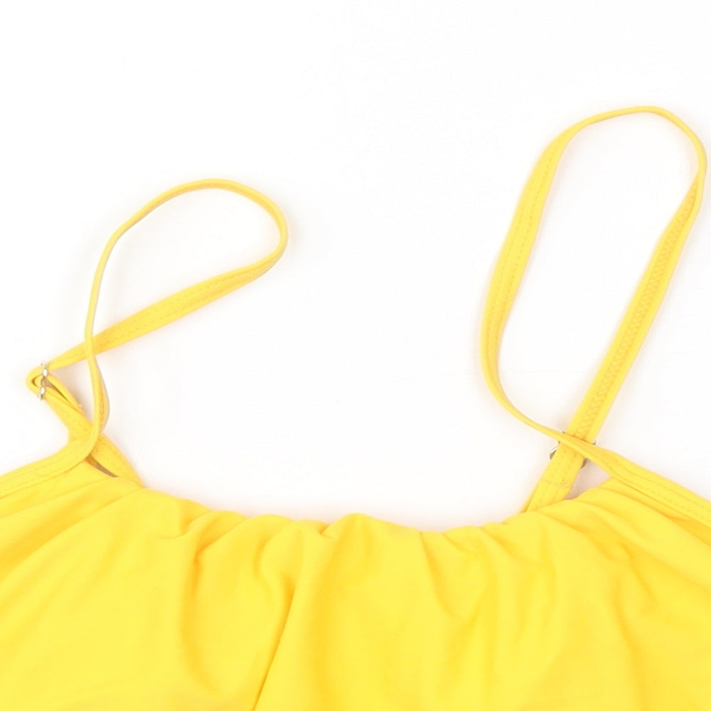 Preworn Womens Yellow   Cropped Blouse Size S